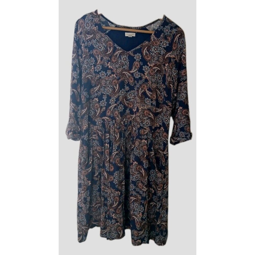 Garnet Hill Paisley Print Mini Dress